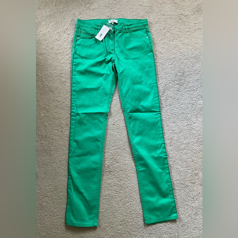 NEW Mademoiselle Jacadi Girls Green Pants Size 13 / 164 cm